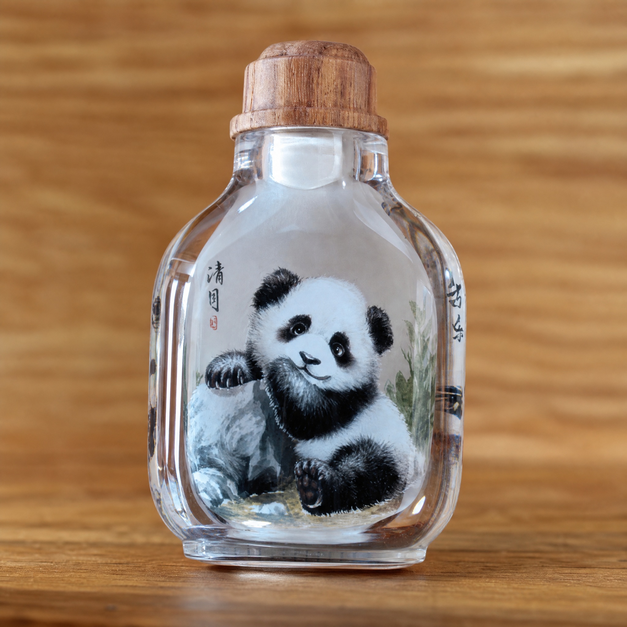 Engraved Ceramic Small Pot (Baby Panda) - Image 4